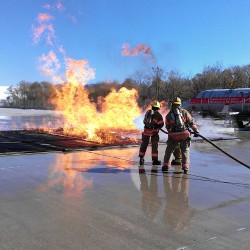 advancing a line at ARFF training